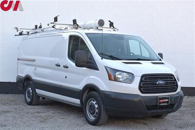 2018 Ford Transit 150  3dr SWB Low Roof Cargo Van w/Sliding Passenger Door! Back Up Camera! Adrian Steel Lockable Cargo Drawers! Bulkhead Partition! Shelving! Ladder-Rack! Aux-In! Van