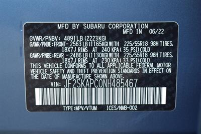 2022 Subaru Forester Wagon Limited Navigation AWD 2.5L  4dr Crossover! X-Mode! EyeSight Assist Tech! Adaptive Cruise Control! Lane Assist! Pre-Collision Braking! Backup Camera! Pano-Moonroof! Heated Seats! Roof Rails! - Photo 36 - Portland, OR 97266