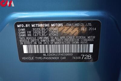 2015 Mitsubishi Mirage DE 4dr Hatchback! 37 City MPG! 44 Hwy MPG! Bluetooth/USB/Aux! Trunk Cargo Cover! Fold-Down Rear Seats Add Flexibility For Cargo! - Photo 23 - Portland, OR 97266