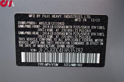 2014 Subaru Forester 2.0XT Premium AWD 4dr Wagon! X-Mode! SI-Drive! Rear View Camera! Apple CarPlay & Android Auto! Pano-Sunroof! Roof Rails! All Weather Mats! - Photo 31 - Portland, OR 97266