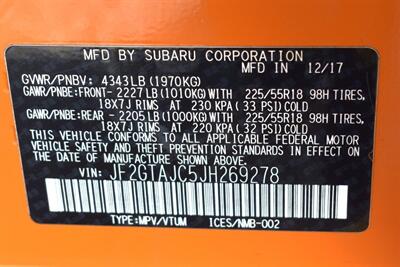 2018 Subaru Crosstrek 2.0i Limited Sport Utility 4dr AWD! X-Mode! EyeSight Safety Tech! Back Up Camera! Blind Spot Monitor! Apple CarPlay! Heated Leather Seats! - Photo 33 - Portland, OR 97266