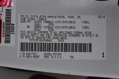 2016 Toyota Tundra SR5 4x4 4dr CrewMax Cab Pickup SB! Rear View Camera! Bluetooth! Tow Package! 4H & 4L! Bed Cover! Vehicle Stability Control! - Photo 18 - Portland, OR 97266