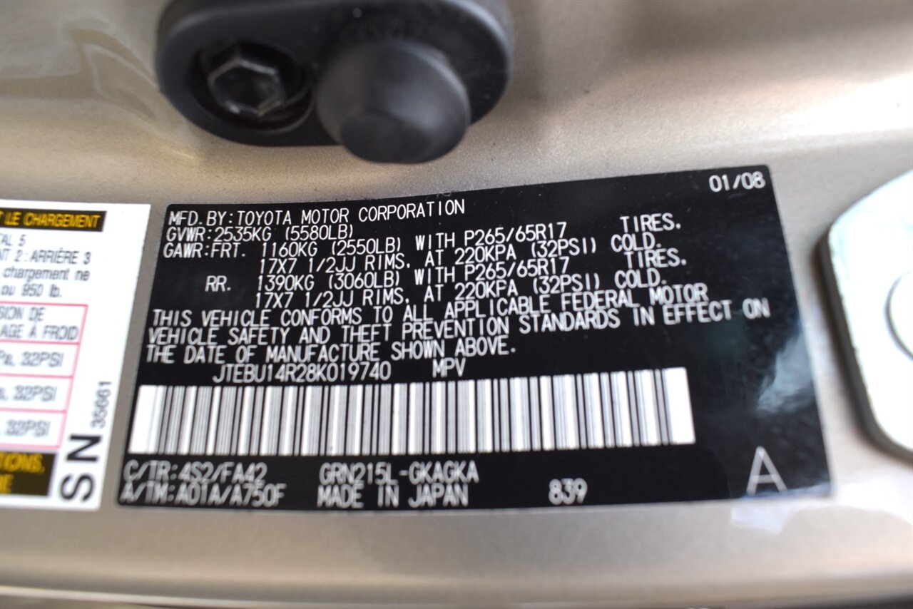 2008 Toyota 4Runner SR5 4X4 4dr SUV (4.0L V6)! Locking Center Differential! Multi-Mode Four Wheel Drive! Cruise Control! Traction Control! AM/FM/ CD w/6 Speakers! Tow Hitch! Roof Rack! Sunroof! - Photo 30 - Portland, OR 97266