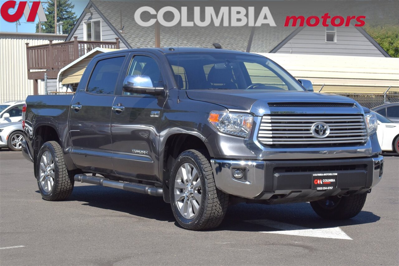 2015 Toyota Tundra Limited  4x4 4dr CrewMax Cab Pickup SB! New tires! Blind Spot Monitor! Back-Up Camera! Parking Sensors! Tow Mode! GPS Navigation! Bluetooth! 4H & 4L! Heated Leather Seats! - Photo 1 - Portland, OR 97266