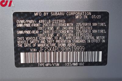 2023 Subaru Forester Limited  AWD 4dr Crossover! X-Mode! SI-Drive! EyeSight Assist Tech! Back Up Cam! Blind Spot Monitor! Apple CarPlay! Android Auto! Heated Leather Seats! Pano-Sunroof! - Photo 35 - Portland, OR 97266