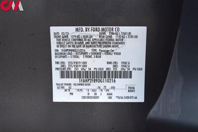 2013 Ford Taurus Limited 4dr Sedan! Bluetooth w/ Steering Wheel Controls! Parking Assist! Cruise Control! Cooled & Heated Leather Seats! SecuriCode Keypad! Sunroof! - Photo 33 - Portland, OR 97266