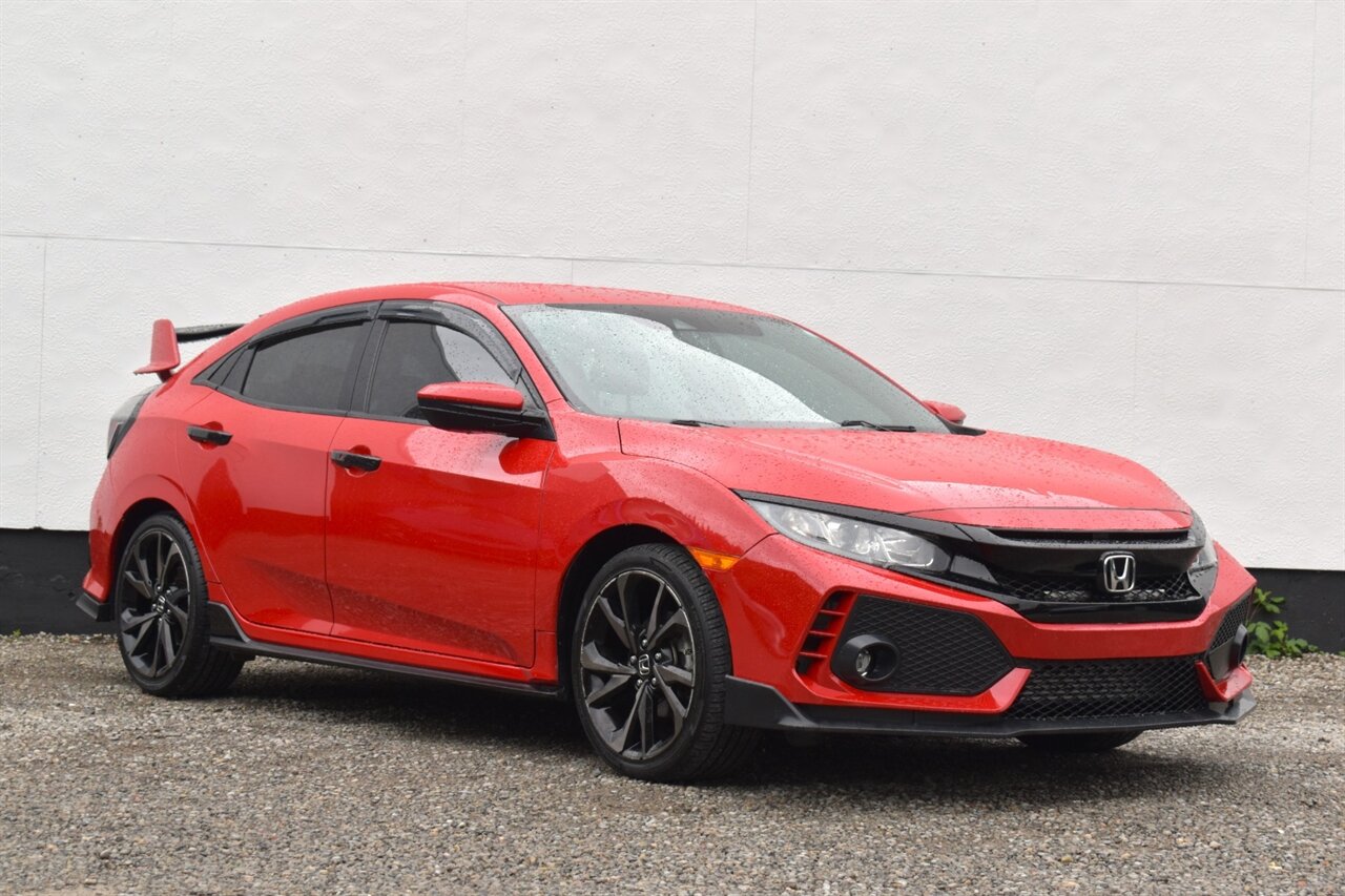2019 Honda Civic Sport  4dr Hatchback! 6-Speed Manual! 29 City MPG! 38 Hwy MPG! Econ Drive Mode! Back Up Camera! Lane Assist! Collision Mitigation! Bluetooth Connectivity!  High-Rise Rear Wing! - Photo 1 - Portland, OR 97266