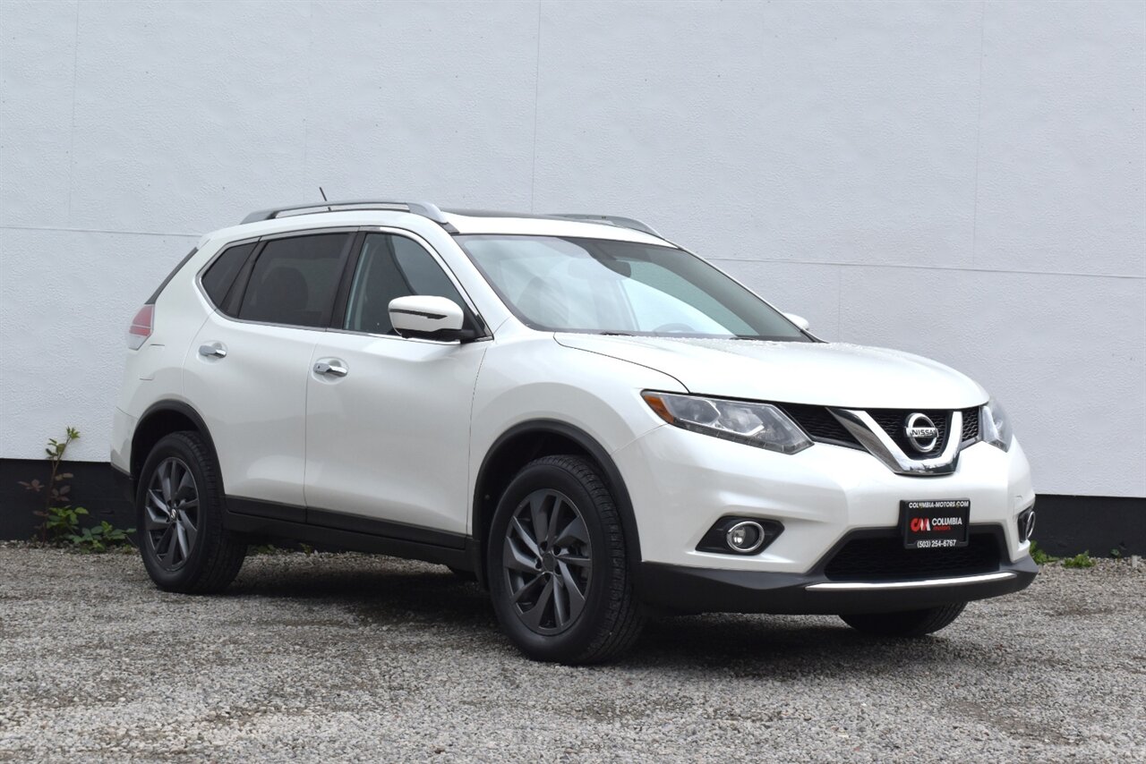 2016 Nissan Rogue SL  AWD 4dr Crossover! Up to 32 MPG Hwy! Drive Mode Select! 360° Camera! Navigation! Heated Leather Seats! Power Liftgate! Blind Spot Monitoring! Pano-Sunroof! - Photo 1 - Portland, OR 97266