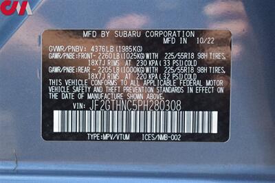 2023 Subaru Crosstrek Limited  AWD 4dr Crossover! EyeSight Assist Tech! X-Mode! SI-Drive! Blind Spot Monitor! Navigation! Heated Leather Seats! Harman/Kardon Sound! Sunroof! Roof-Rails! - Photo 35 - Portland, OR 97266