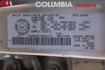 2000 Toyota 4Runner Limited 4dr  4WD Rare Rear and Center Lock! Full Length Roof-Rack! Double Lockers! Sunroof! Leather Interior! - Photo 32 - Portland, OR 97266