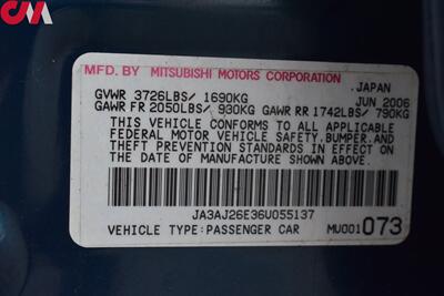 2006 Mitsubishi Lancer ES  4dr Sedan! Mechanically Inspected! Fuel-Efficient 4-Cylinder Engine! Cruise Control! CD Player/AC/Power Windows! - Photo 25 - Portland, OR 97266