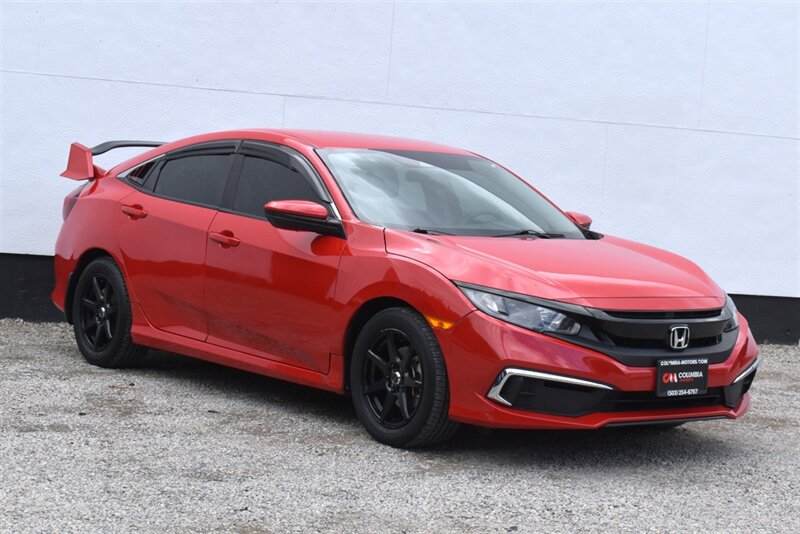2019 Honda Civic LX  4dr Sedan CVT! 30 City MPG! 38 Hwy MPG! Back up Camera! Collision Mitigation! Lane Keeping Assist! Adaptive Cruise Control! Road Departure Mitigation System! Bluetooth! High Wing Spoiler!