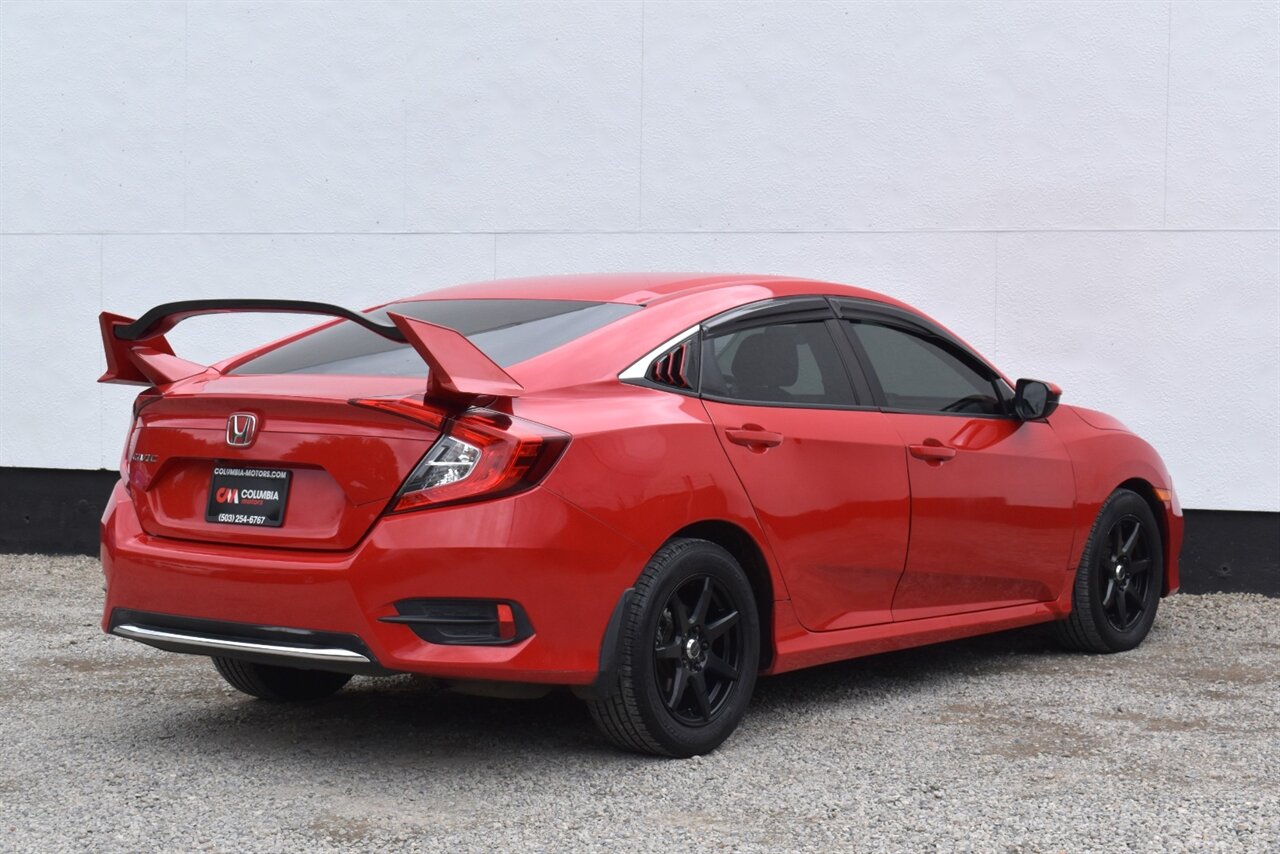 2019 Honda Civic LX 4dr Sedan CVT! 30 City MPG! 38 Hwy MPG! Back up Camera! Collision Mitigation! Lane Keeping Assist! Adaptive Cruise Control! Road Departure Mitigation System! Bluetooth! High Wing Spoiler! - Photo 5 - Portland, OR 97266