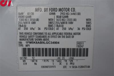 2020 Ford Explorer Police Interceptor Utility AWD 4dr SUV! Parking Sensors! Rear View Camera! Bluetooth! Cruise Control! Spotlight! Center Console Lock! - Photo 30 - Portland, OR 97266