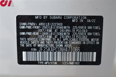 2022 Subaru Forester Limited  AWD 4dr Crossover! X-Mode! SI-Drive! EyeSight Assist Tech! Back Up Cam! Blind Spot Monitor! Apple CarPlay! Android Auto! Heated Leather Seats! Pano-Sunroof! - Photo 32 - Portland, OR 97266