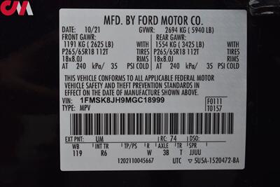 2021 Ford Explorer Timberline AWD 4dr SUV 3rd Row Seats! Ford Co-Pilot360 Assist+ Lane Centering! Back Up Cam! Navigation! Bluetooth! Powered Liftgate! Pano-Sunroof! Tow Package! - Photo 36 - Portland, OR 97266