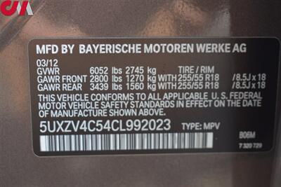 2012 BMW X5 xDrive35i Sport Activity  AWD 4dr SUV! Parking Assist! GPS Navigation! Bluetooth! Pano-Sunroof! Power Liftgate! Roof Rails! Trunk Cargo Cover! - Photo 34 - Portland, OR 97266