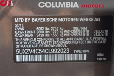 2012 BMW X5 xDrive35i Sport Activity AWD 4dr SUV! Parking Assist! GPS Navigation! Bluetooth! Pano-Sunroof! Power Liftgate! Roof Rails! Trunk Cargo Cover! - Photo 34 - Portland, OR 97266