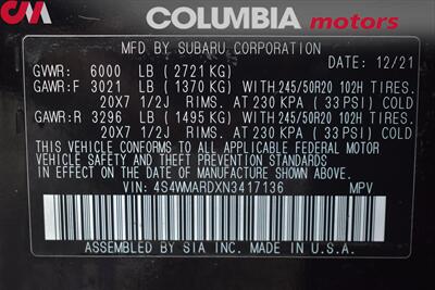 2022 Subaru Ascent Touring AWD 4dr SUV! EyeSight Assist Tech! X-Mode! Back Up Cam! Navi! Blind Spot Monitor! Apple CarPlay! Android Auto! Heated & Cooled Leather Seats! Pano-Sunroof! - Photo 38 - Portland, OR 97266