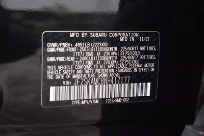 2022 Subaru Forester Wilderness  AWD 4dr Crossover! X-Mode! S#I-Drive! EyeSight Assist Tech! Back Up Camera! Navigation! Blind Spot Monitor! Apple CarPlay! Android Auto! Heated Seats! Pano-Sunroof! - Photo 37 - Portland, OR 97266