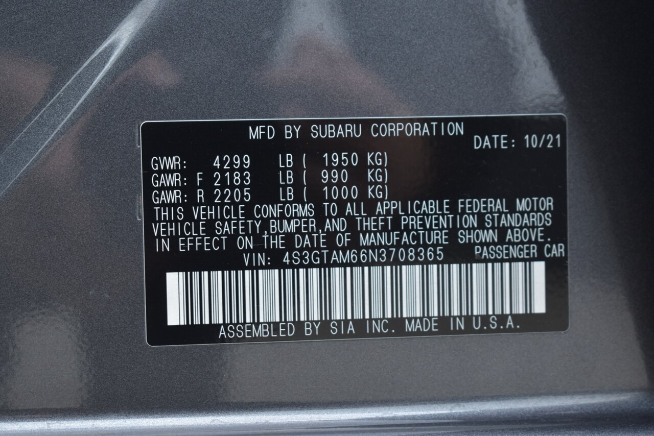 2022 Subaru Impreza Sport AWD 4dr Wagon CVT! SI-Drive! EyeSight Assist Tech! Lane Assist! Blind Spot Monitor! Back Up Camera! Apple CarPlay! Android Auto! Heated Seats! Sunroof! Trunk Cargo Cover! - Photo 34 - Portland, OR 97266