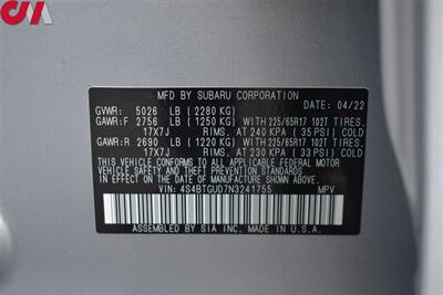 2022 Subaru Outback Wilderness  AWD 4dr Crossover! EyeSight Assist Tech! X-Mode! Back Up Camera! Apple CarPlay! Android Auto! Pwr Liftgate! Sunroof! Roof Rails! Full Heated Leather Seats! - Photo 35 - Portland, OR 97266