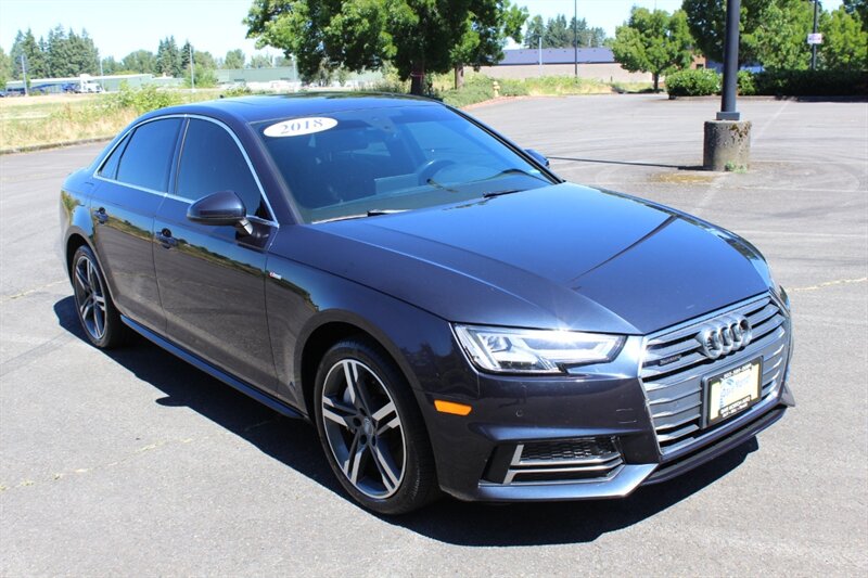 Florett Silver Metallic 2018 Audi A4 2.0 TFSI quattro Premium Plus AWD Sedan All-Wheel Drive Automatic