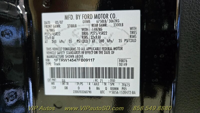 2007 Ford F-150 Harley-Davidson - Photo 28 - San Diego, CA 92126