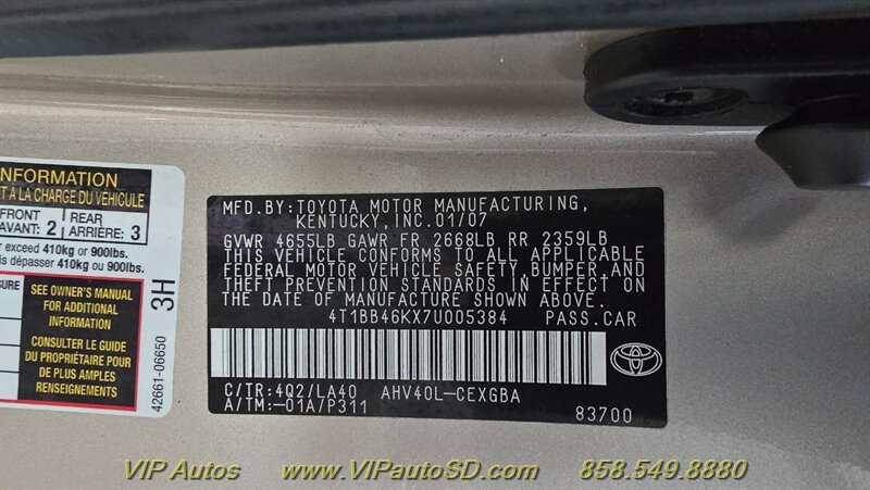 2007 Toyota Camry Hybrid - Photo 25 - San Diego, CA 92126