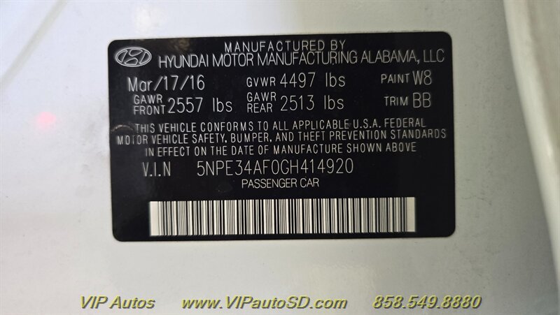 2016 Hyundai SONATA Sport - Photo 24 - San Diego, CA 92126