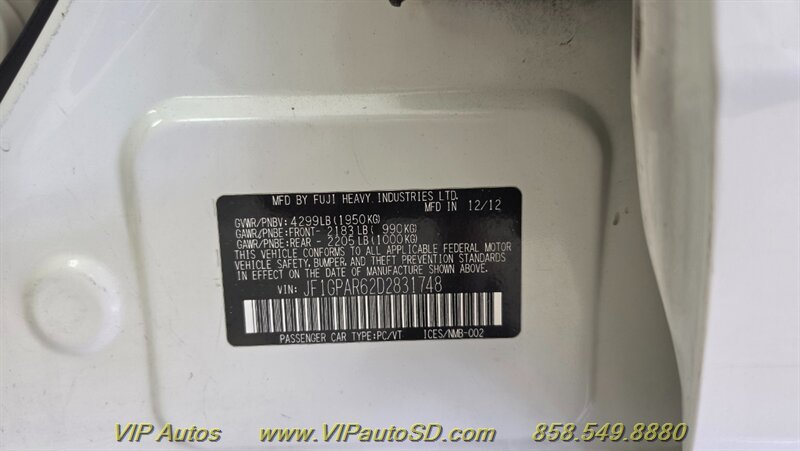 2013 Subaru Impreza 2.0i Sport Limited - Photo 20 - San Diego, CA 92126