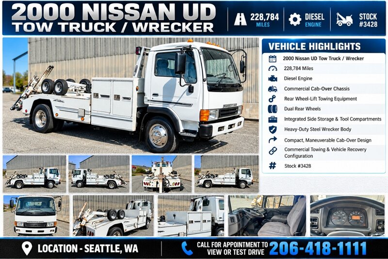 2000 Nissan UD ** TOW TRUCK **  