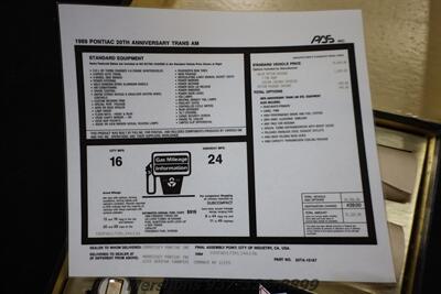 1989 Pontiac Firebird 20th Anniversary  TURBO - Photo 37 - Springfield, OH 45503