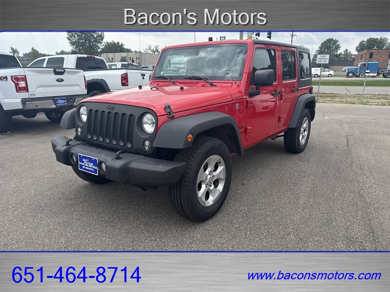 2016 Jeep Wrangler Unlimited Sport S - Photo 1 - Forest Lake, MN 55025