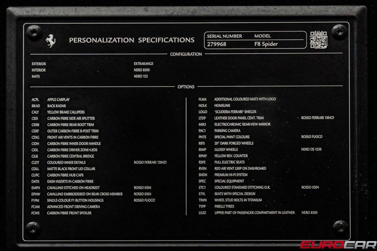 2022 Ferrari F8 Spider *MASSIVE CARBON OPTIONS * FRONT PPF* - Photo 13 - Costa Mesa, CA 92626
