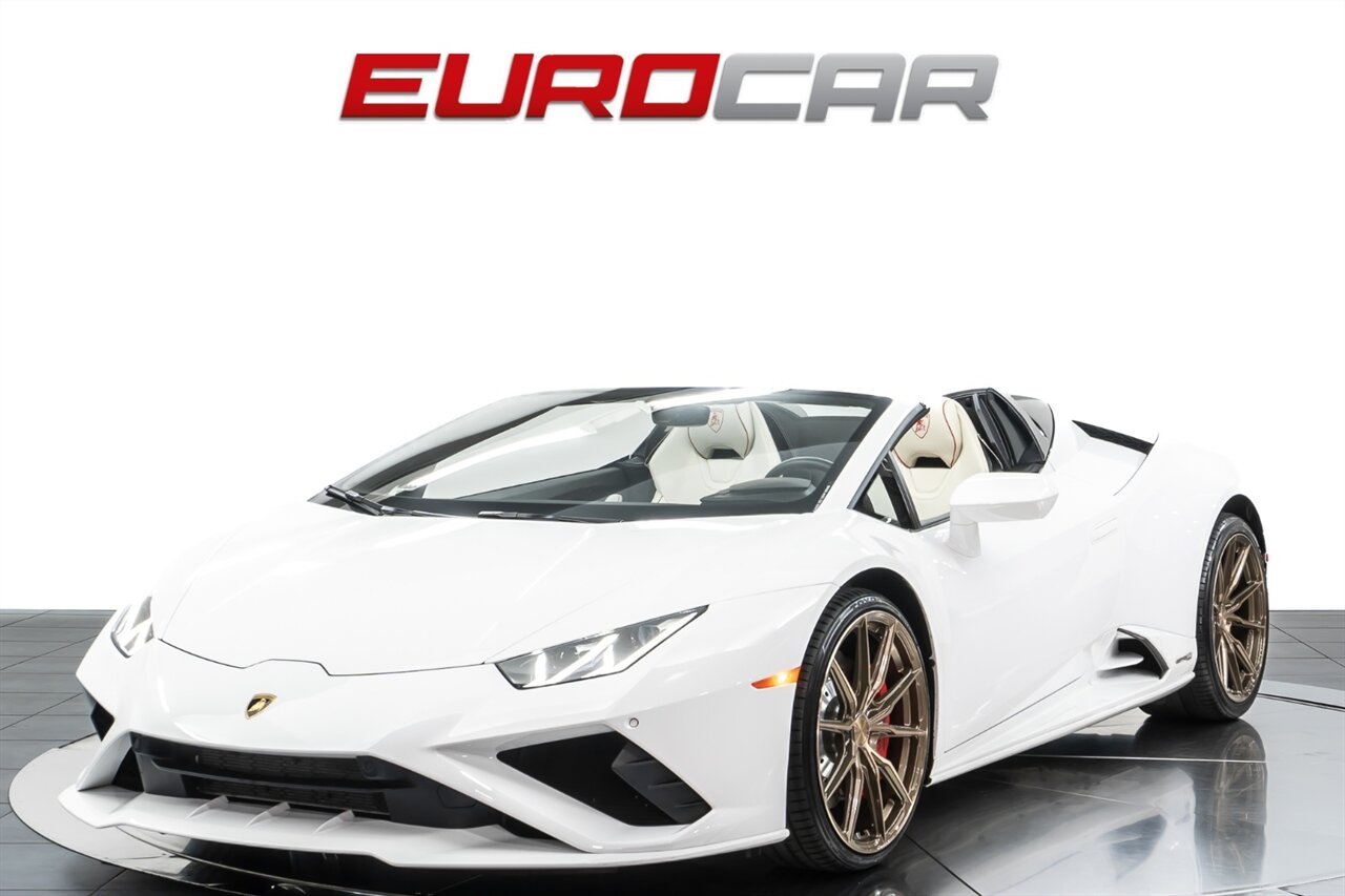 2022 Lamborghini Huracan EVO Spyder  *WHITE/WHITE SPEC * FRONT AXLE LIFT* - Photo 1 - Costa Mesa, CA 92626