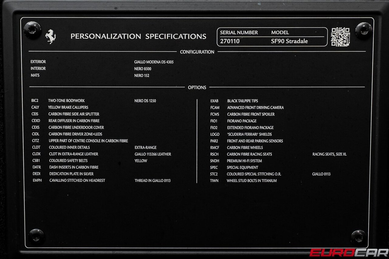 2022 Ferrari SF90 Stradale  *HUGE CARBON OPTIONS * CARBON FIBER WHEELS * EXTENDED FIORANO* - Photo 12 - Costa Mesa, CA 92626