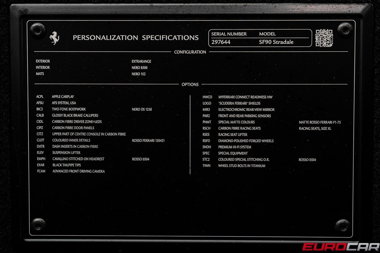 2023 Ferrari SF90 Stradale  *FACTORY MATTE PAINT * CARBON OPTIONS * FULL BODY PPF* - Photo 13 - Costa Mesa, CA 92626