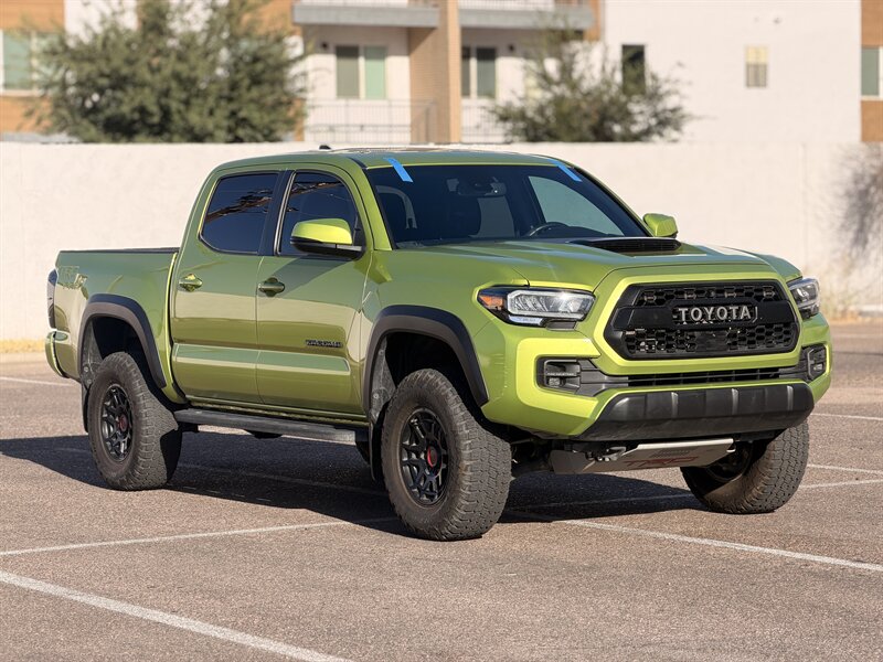 Green 2022 Toyota Tacoma Pickup Truck Four-Wheel Drive 6-Speed Manual