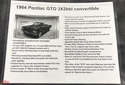 1964 Pontiac GTO Convertible   - Photo 88 - Bismarck, ND 58503