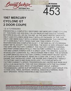 1967 Mercury Comet Cyclone GT   - Photo 59 - Bismarck, ND 58503