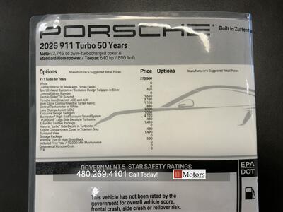 2025 Porsche 911 Turbo 50 Years   - Photo 32 - Tempe, AZ 85281