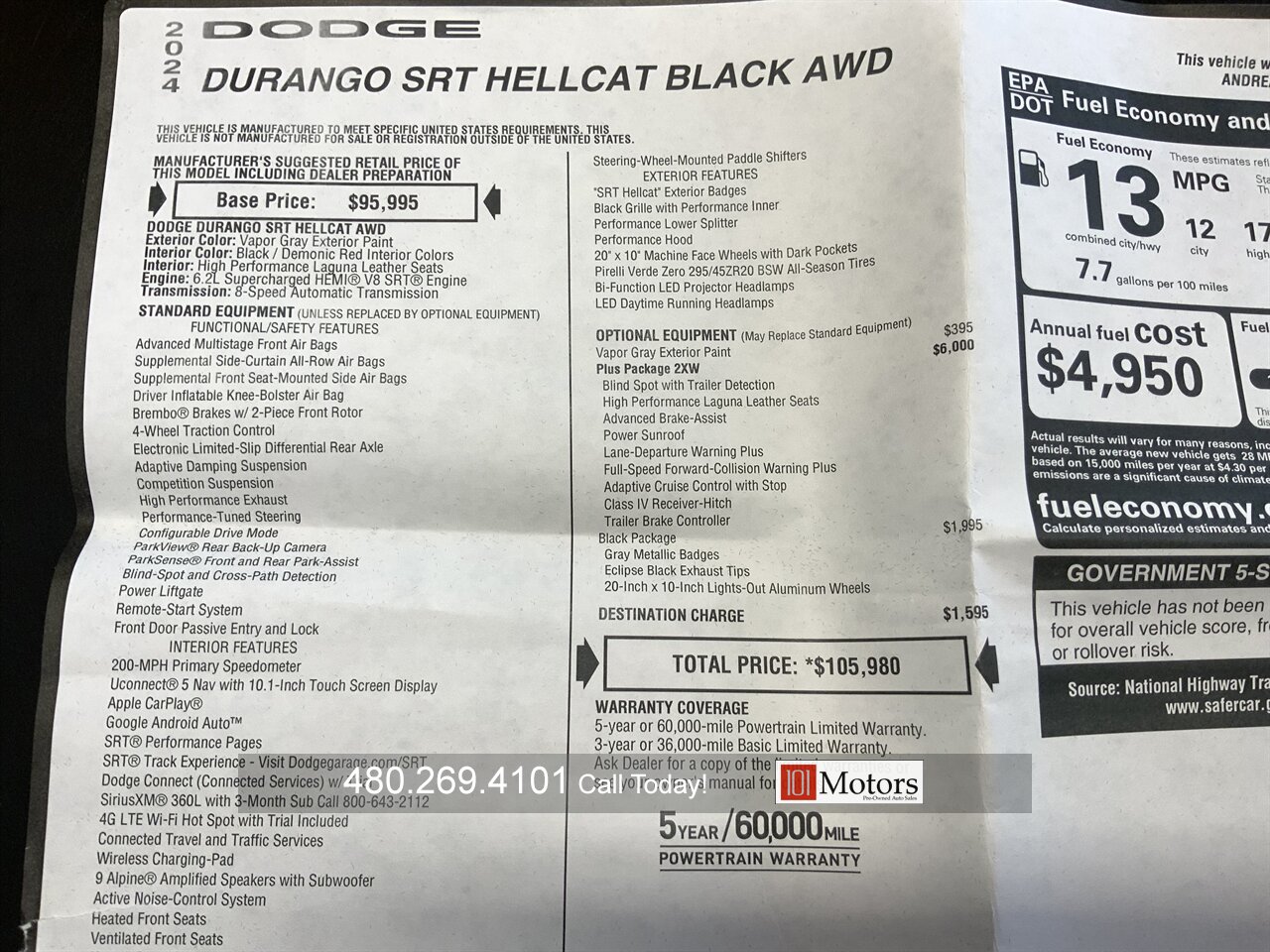 2024 Dodge Durango SRT Hellcat Plus - Photo 37 - Tempe, AZ 85281