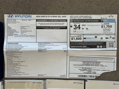 2024 Hyundai SANTA FE Hybrid SEL   - Photo 44 - Gladstone, OR 97027