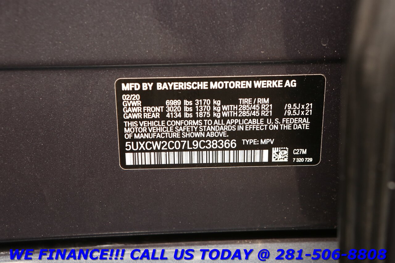 2020 BMW X7 2020 xDrive40i INDIVIDUAL AWD HUD PANO ADAPT 7PASS   - Photo 35 - Houston, TX 77031