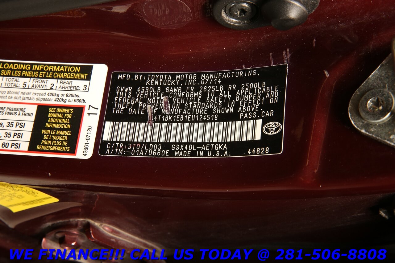 2014 Toyota Avalon 2014 XLE LEATHER HEATSEAT CAMERA KEYLESS 61K MLS   - Photo 25 - Houston, TX 77031