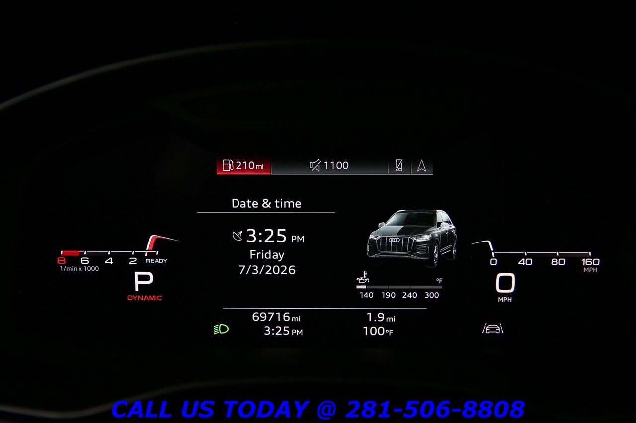 2021 Audi Q7 Quattro Premium Plus55 V6 AWD NAV PANO 3ROW 7PASS - Photo 15 - Houston, TX 77031
