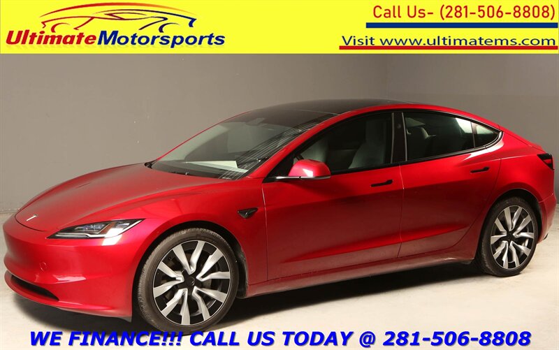 2024 Tesla Model 3 2024 Long Range AWD FSD4 AUTOPILOT PANO RED WHITE  