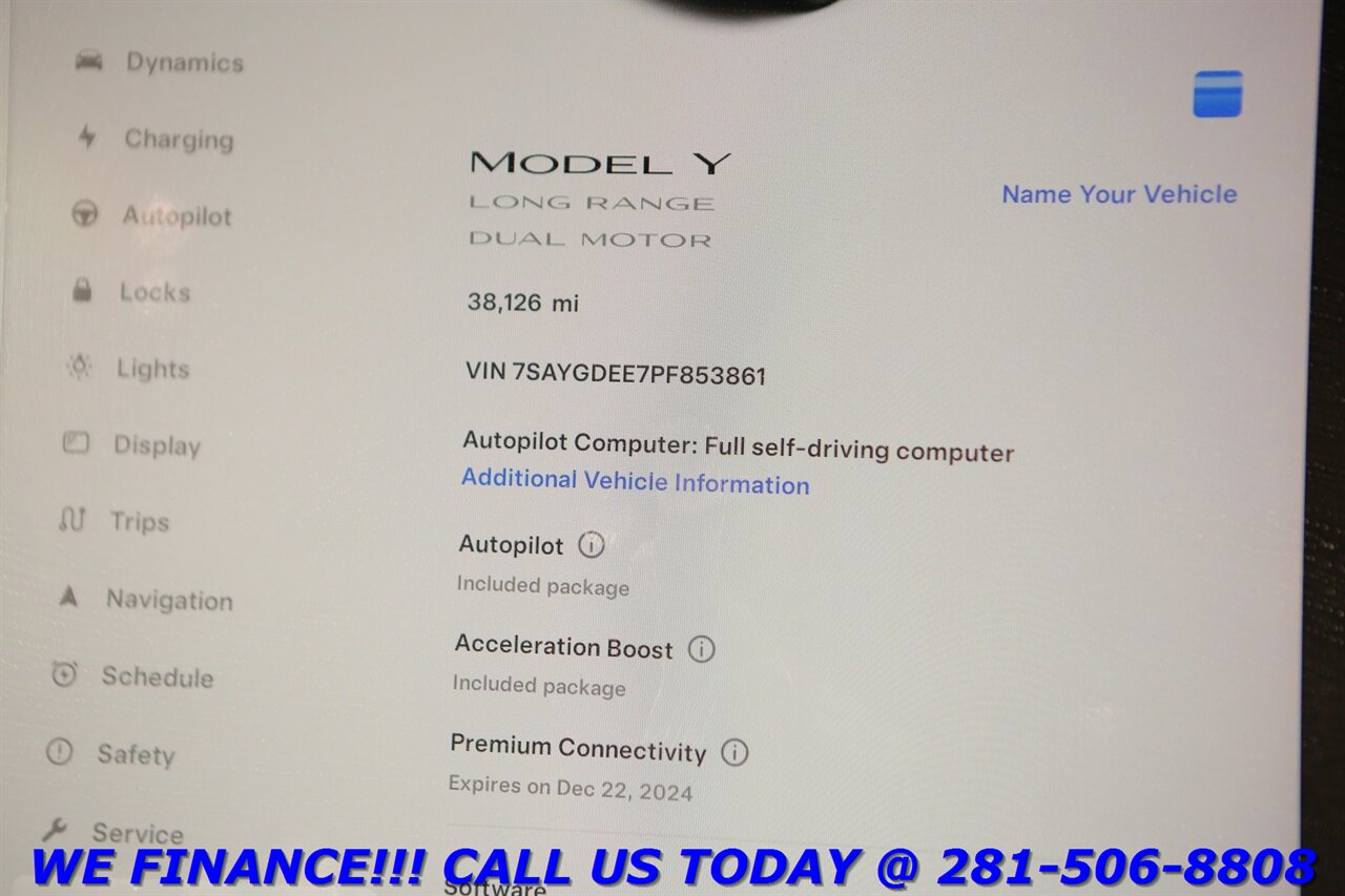 2023 Tesla Model Y 2023 Long Range AWD FSD ACCEL BOOST PANO AUTOPILOT   - Photo 15 - Houston, TX 77031