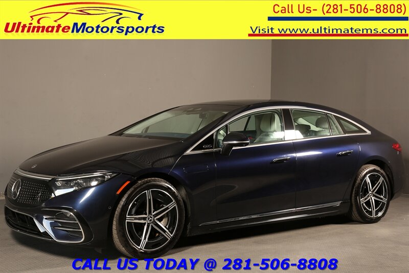 Nautical Blue Metallic 2023 Mercedes-Benz EQS Sedan All-Wheel Drive 1-Speed Dual Clutch